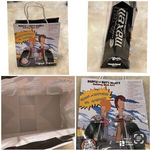 Vtg 1996 Beavis And Butthead Do America Soundtrack Gift Bag SamGoody MusicLand